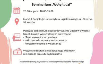 Nowy termin seminarium „Wolę–ludzi” – zapisz się już dziś!